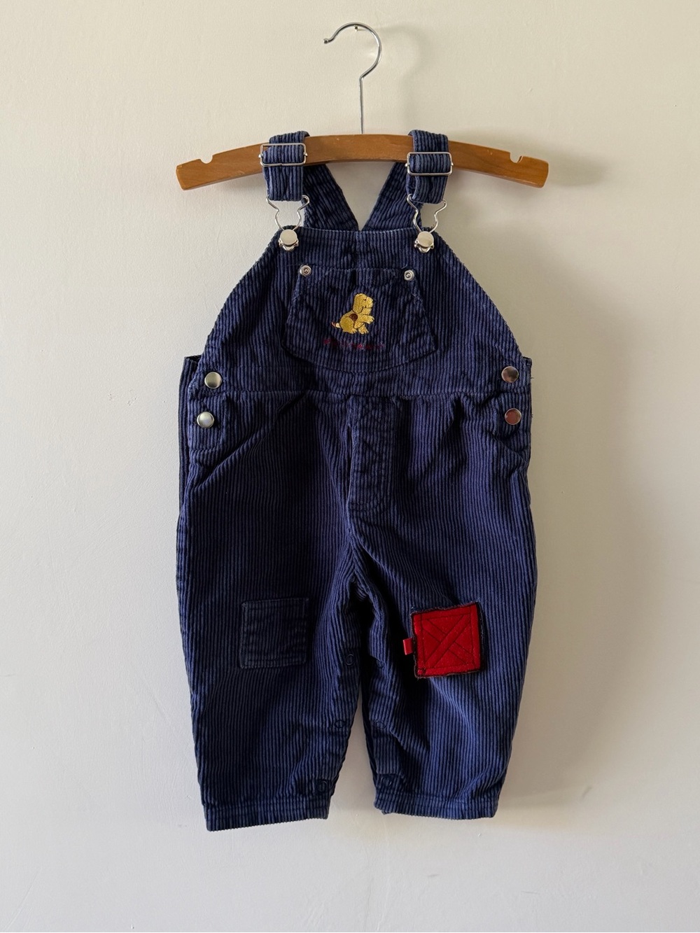 Vintage 2001 Spot Navy Corduroy Farm Overalls 12M Dog Barn - Picture 3 of 8